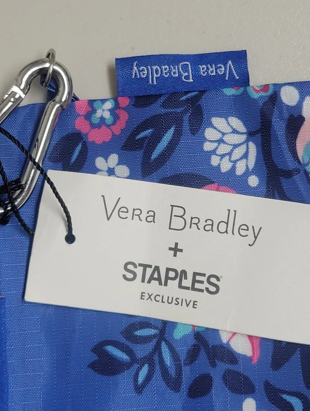 Vera Bradley + Staples NWT Carry All duo Pouch In Bloom Berry Color.